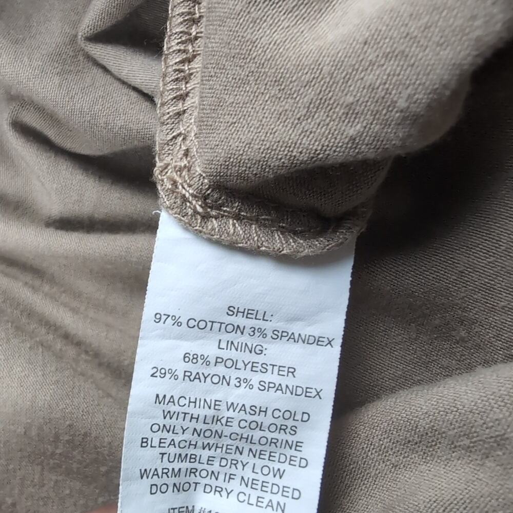 Briggs Skirt Women Large Khaki Beige Utility A Line Casual Canvas Cargo Skort - Picture 3 of 7